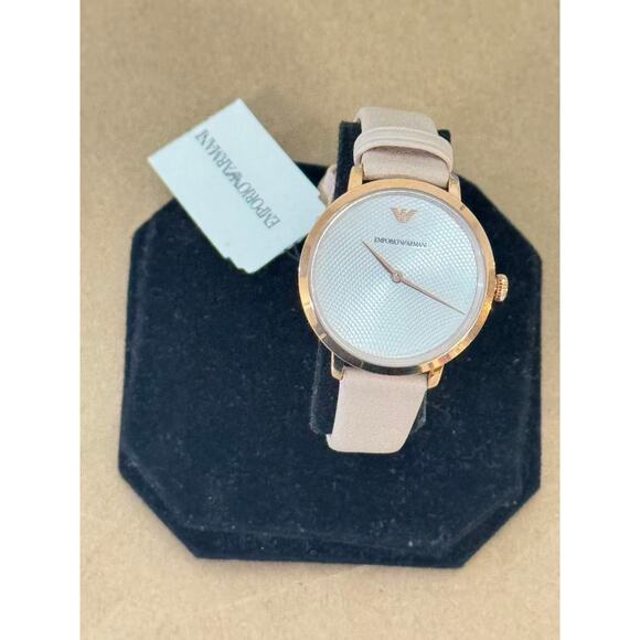 Emporio Armani Modern AR11160 Ladies Watch With Silver Patterned Dial